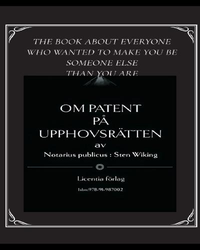 THE BOOK ABOUT EVERYONE WHO WANTED TO MAKE YOU TO BE SOMEONE ELSE THAN YOU ARE