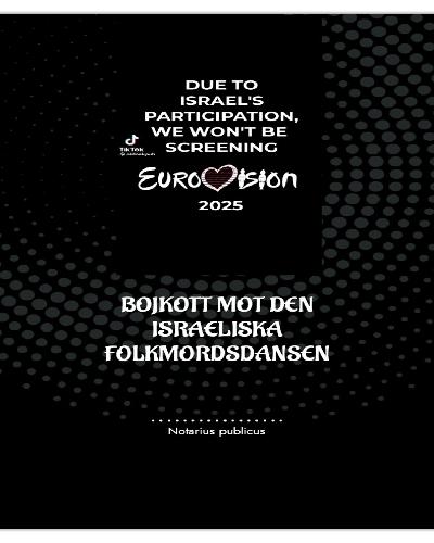 BOJKOTT MOT DEN ISRAELISKA FOLKMORDSDANSEN